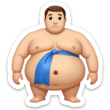 Skin Blue Inflation Stomach Huge Gigantic Colossal Max Massive Gigantamax Largest He's Swelling Up sticker