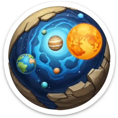 planet of the solar system  sticker