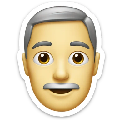 Visage en forme de crêpe  sticker