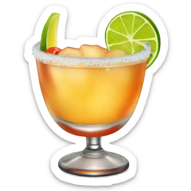 Spicy margaritas with tajín rim sticker
