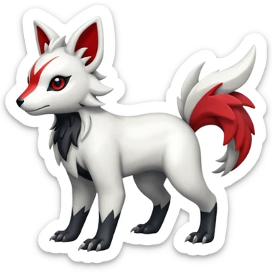 Shiny Linoone-Absol-Trico-Hybrid (Full body) sticker