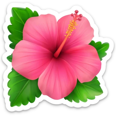 Hibiscus sticker