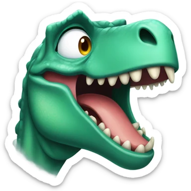 Dinosaur crying sticker