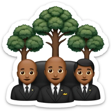 the three branches of government emoji in black sticker