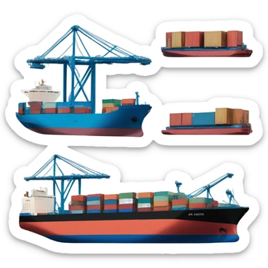 cargo ship sticker