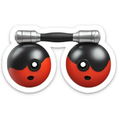 Ladybird curling weights sticker
