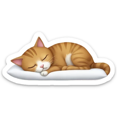 cute cat sleeping sticker