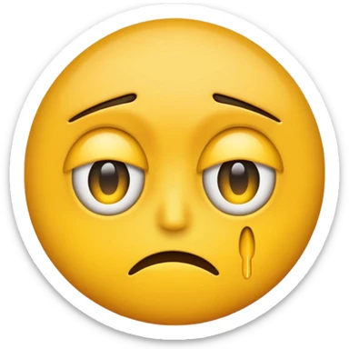 Annoyed Eye twitching emoji sticker