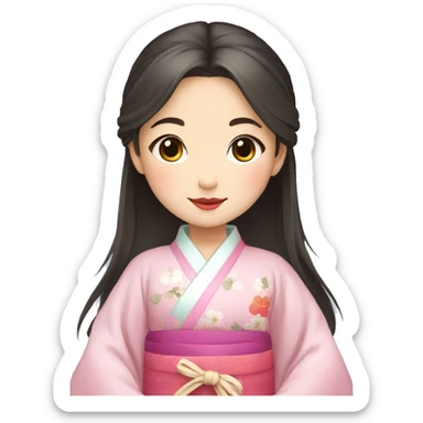 Little girl in Hanfu sticker
