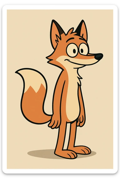 Fox sticker