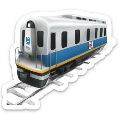 Train with the closed sign  sticker