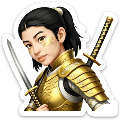 Golden Samurai sticker