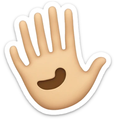 mano con pulgar arriba con pulseras sticker