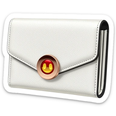glitter white wallet sticker