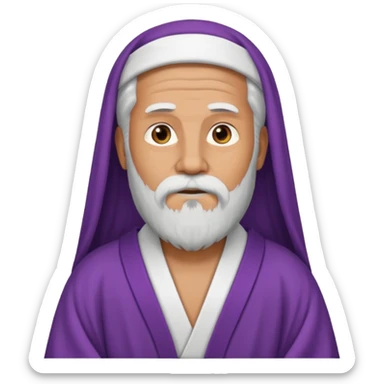 a wise man without face sticker