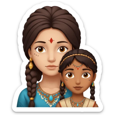 . The emoji is of Dylan Player (founder of emojis.com) who should have an existing emoji that highly details his face, and then with an Indian girl with an equivocally as detailed face. They should both look very realistic and use the existing image of DYLAN PLAYER, FOUNDER.  sticker