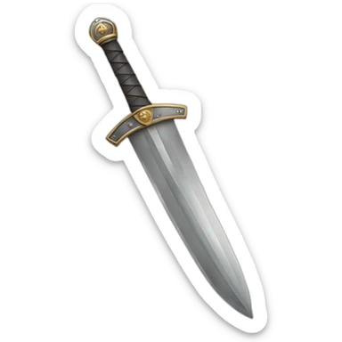 Scottish knight long sword sticker