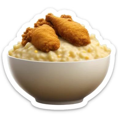 Kentucky fried chicken bowl sticker