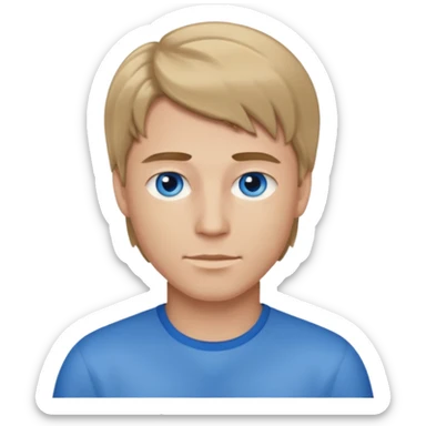male darkblond sticker