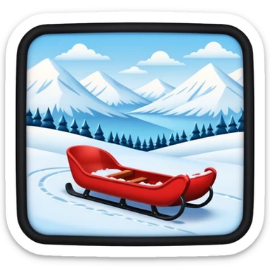 navidad trineo  sticker