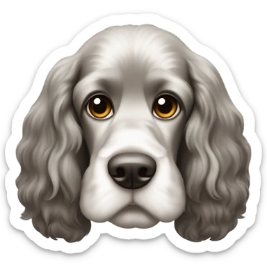 Black English Cocker Spaniel sticker