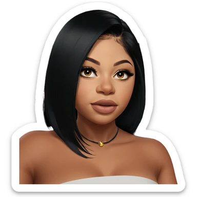 stunning girl in black dress sticker