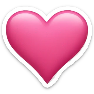 Pink heart sticker
