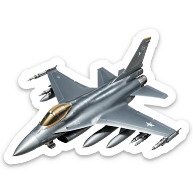 F-16 Fighting Falcon jet sticker