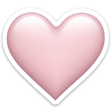 light pink heart sticker