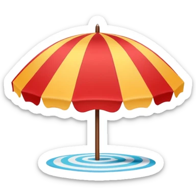 beach umbrella sticker