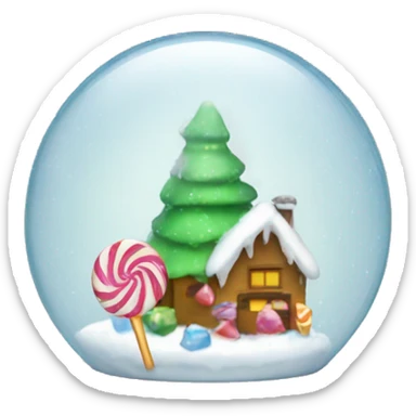 Candy snow globe  sticker