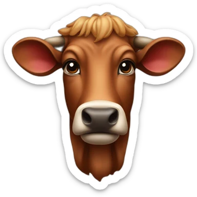 the big head of a big animal beef sticker