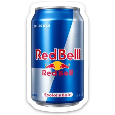 Kokos blåbär redbull sticker