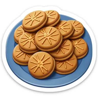 biscoff brand sticker