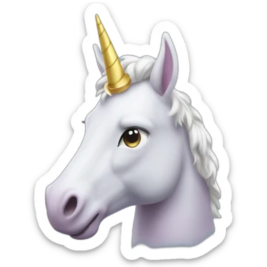 licorne qui pete des paillette sticker