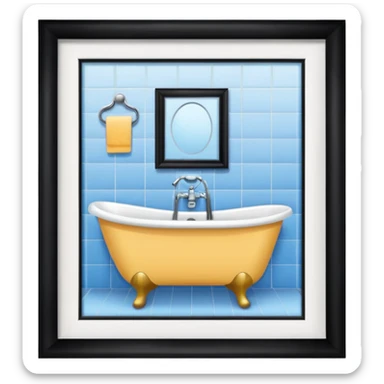 bathroom sticker