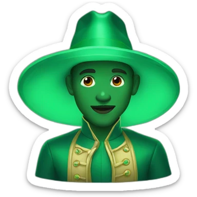 emerald man sticker