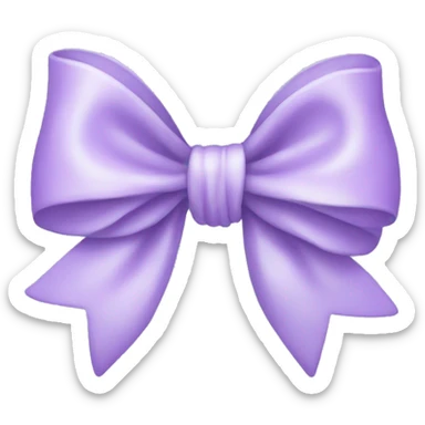 Pastel Purple bow sticker