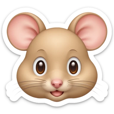 Un ratón cute volteando los ojos 🙄 como ese emoji SOLO LOS OJOS sticker