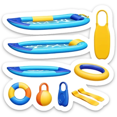 swimming equipment sticker