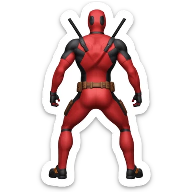 DeadPool butt sticker