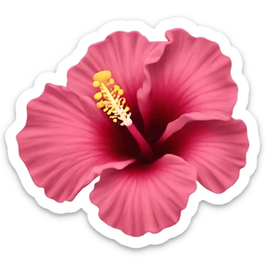 hibiscus flower sticker