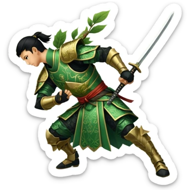 Emerald Samurai sticker