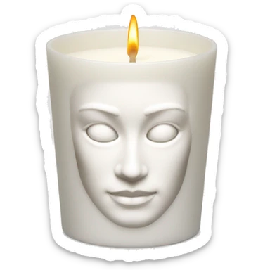 Dior candle White sticker