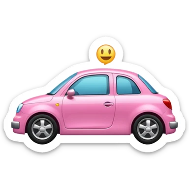 Voiture pink sticker