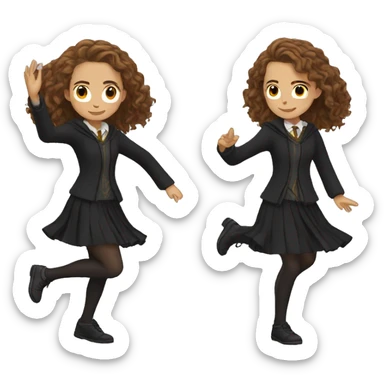 dancing hermione granger sticker