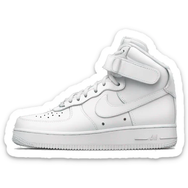 White air forces Nike sticker