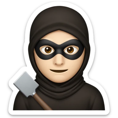 make a robber emoji sticker