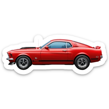 Ford mustang mach 1 sticker