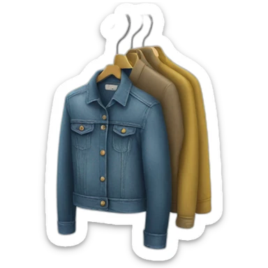 hangers with clothes sticker